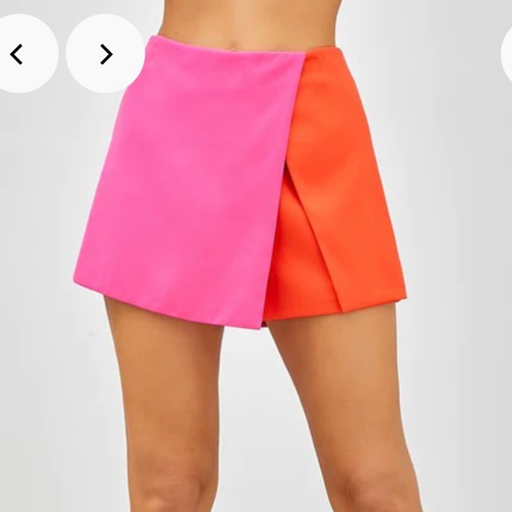 Pink & Orange Skort NWOT